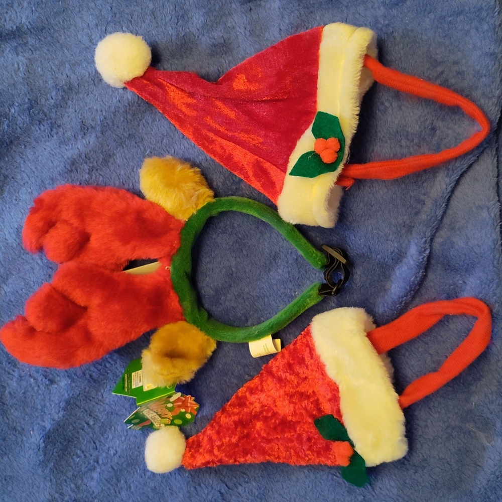 3 Christmas small animal hats